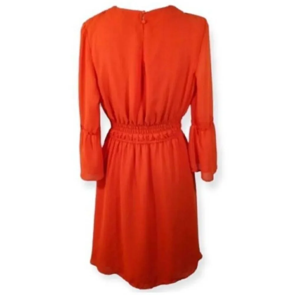 H&M ORANGE DRESS SZ.2 EUC. - Picture 5 of 7